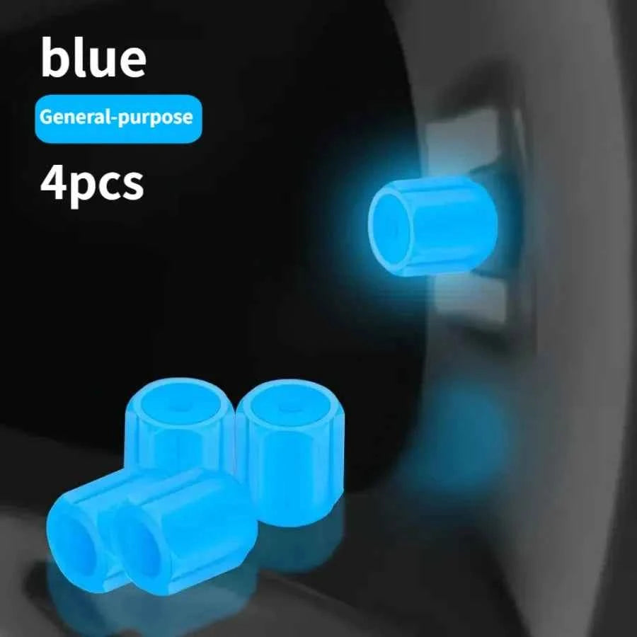 🎁 4pcs Glow in The Dark Tire Valve Cap (100% off)