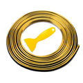 Car Interior Moulding Decorative Trim Strips. Yellow