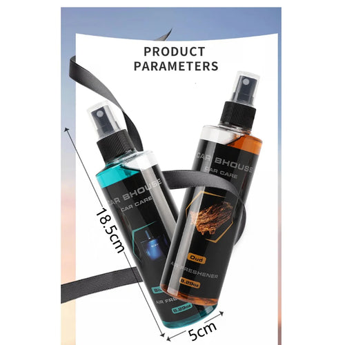 Car Spray Bottle Air Freshener Blue Perfume Scented. Vehicle Fragrance Long Lasting Smell 