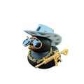 Cowboy Hat Black Rubber Duck Car Decoration. Dashboard Accessory Decor 