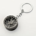 Metal Car Wheel Keychain