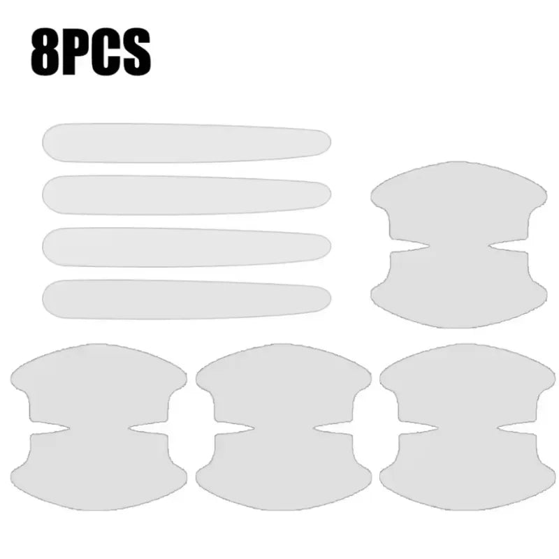 8Pcs TPU Car Door Handle Anti-scratch Stickers