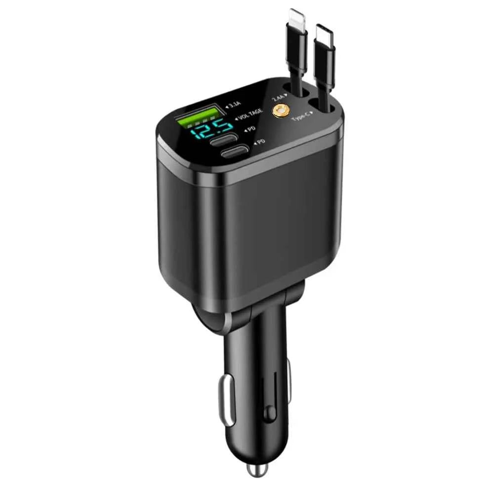 5 in 1 Retractable Car Charger