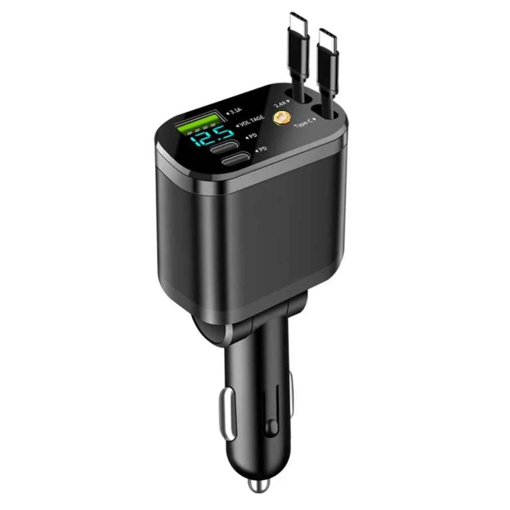 5 in 1 Retractable Car Charger