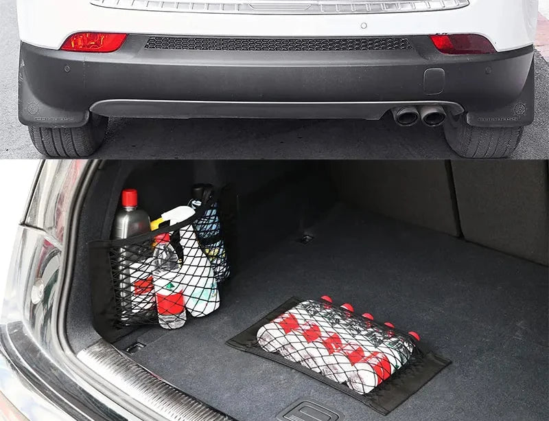 Organisateur de coffre en maille velcro