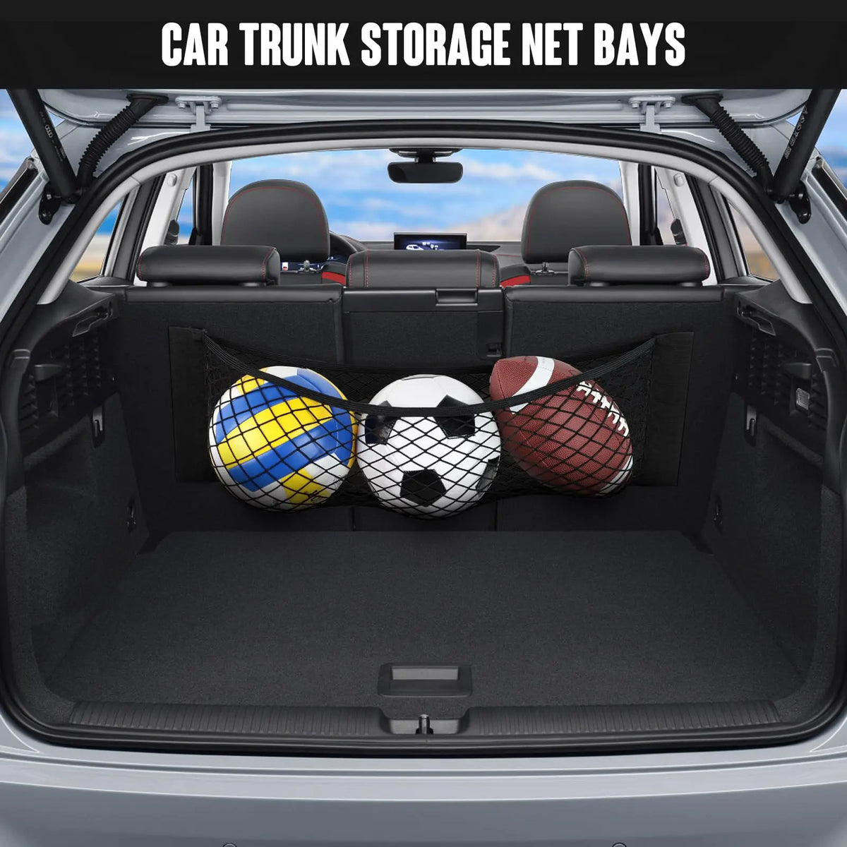 Velco Storage Racks Mesh Velcro Trunk Storage Organizer – SleekRidez