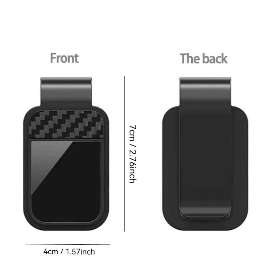 Carbon Fiber Sun Visor Sunglasses Clip
