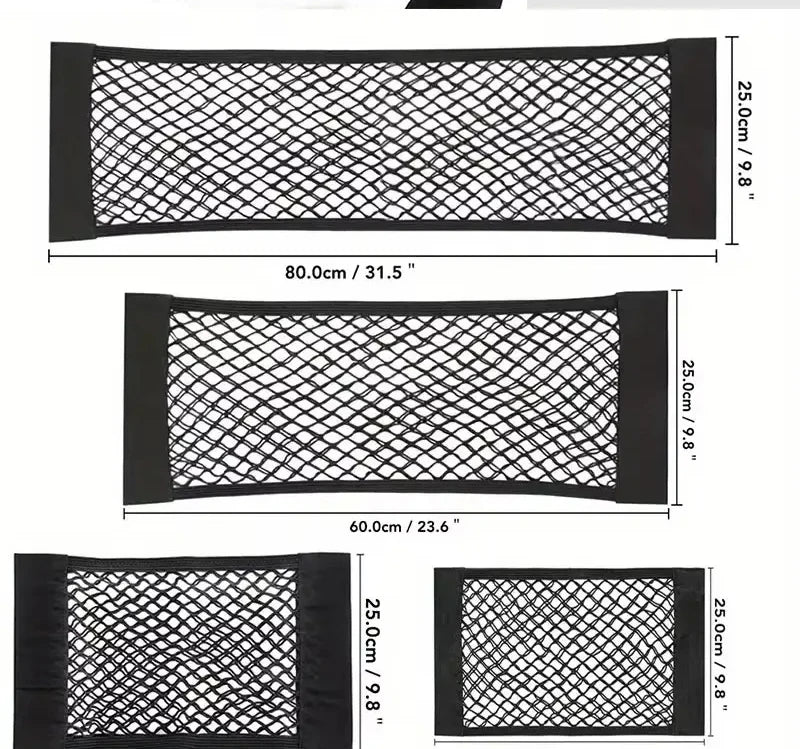Organisateur de coffre en maille velcro