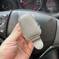 Leather Magnetic Sun Visor Sunglasses Holder