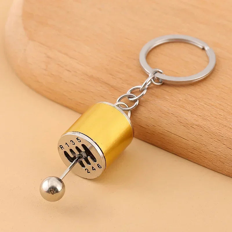Mini Gear Shifter Keyring Pendant