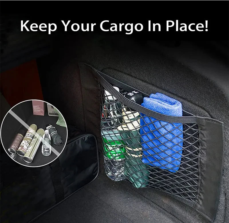 Organisateur de coffre en maille velcro